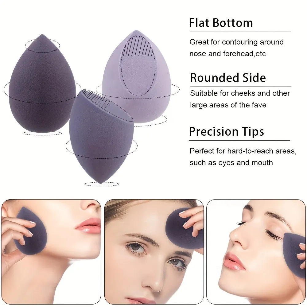 Versatile 4-in-1 Makeup Sponges