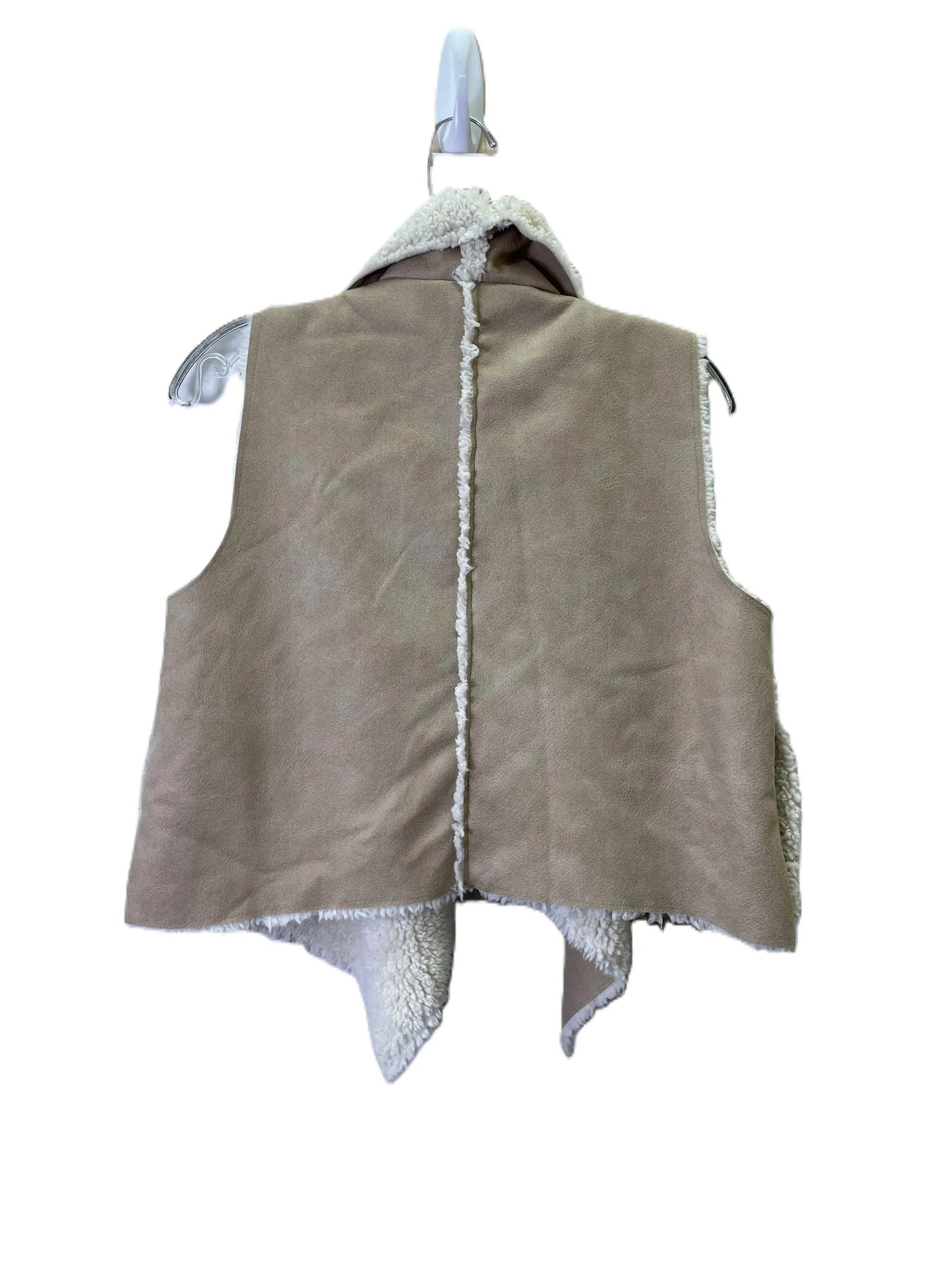Vest Fleece By C & C California, In Beige, Size: Xs