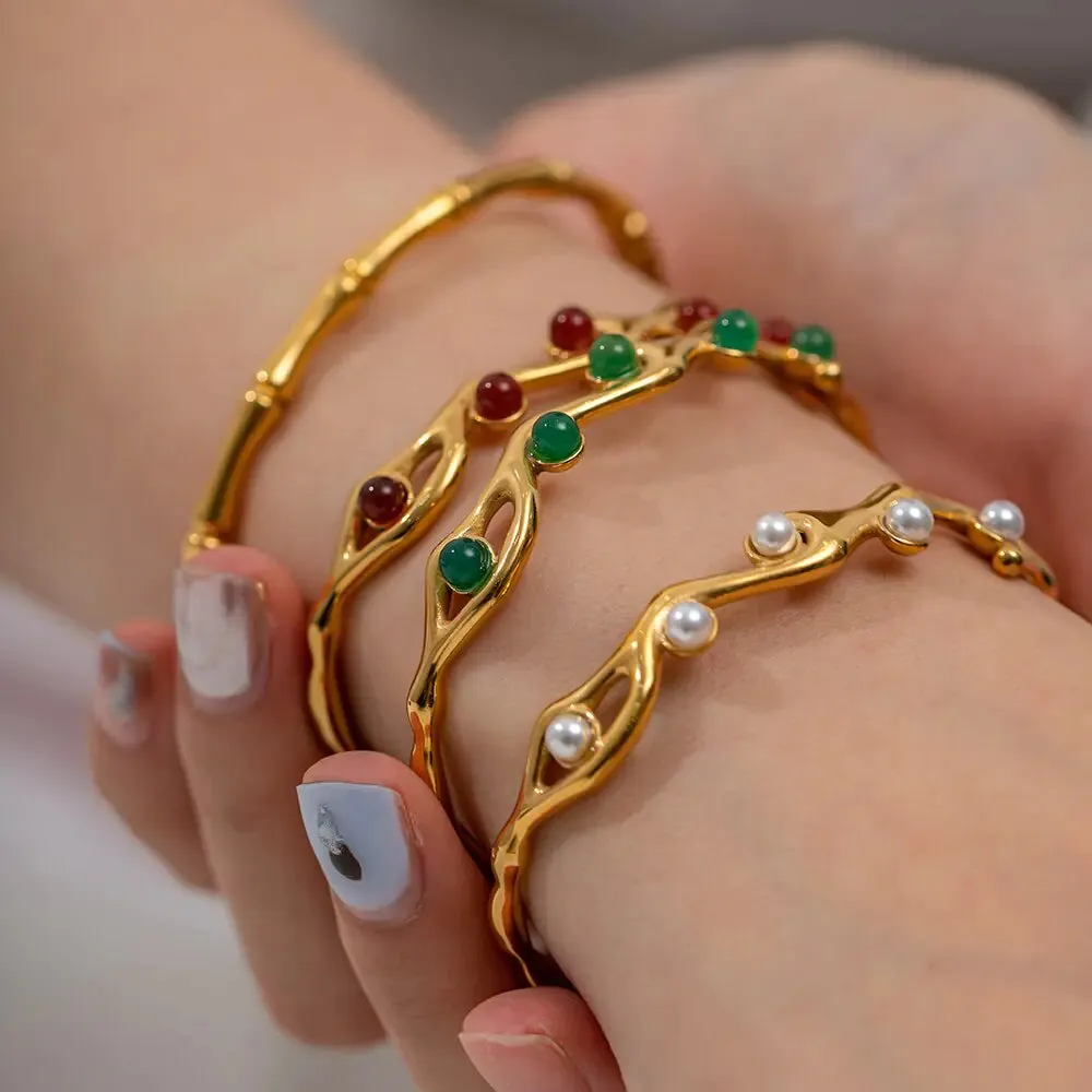 Waterproof 18k Gold Plated Stainless Steel Jewelry