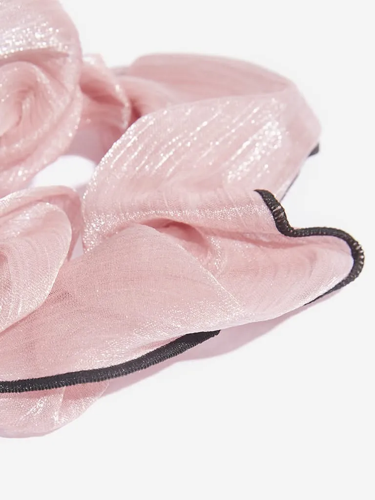 Westside Accessories Pink Scrunchie Set - Pack Of 2