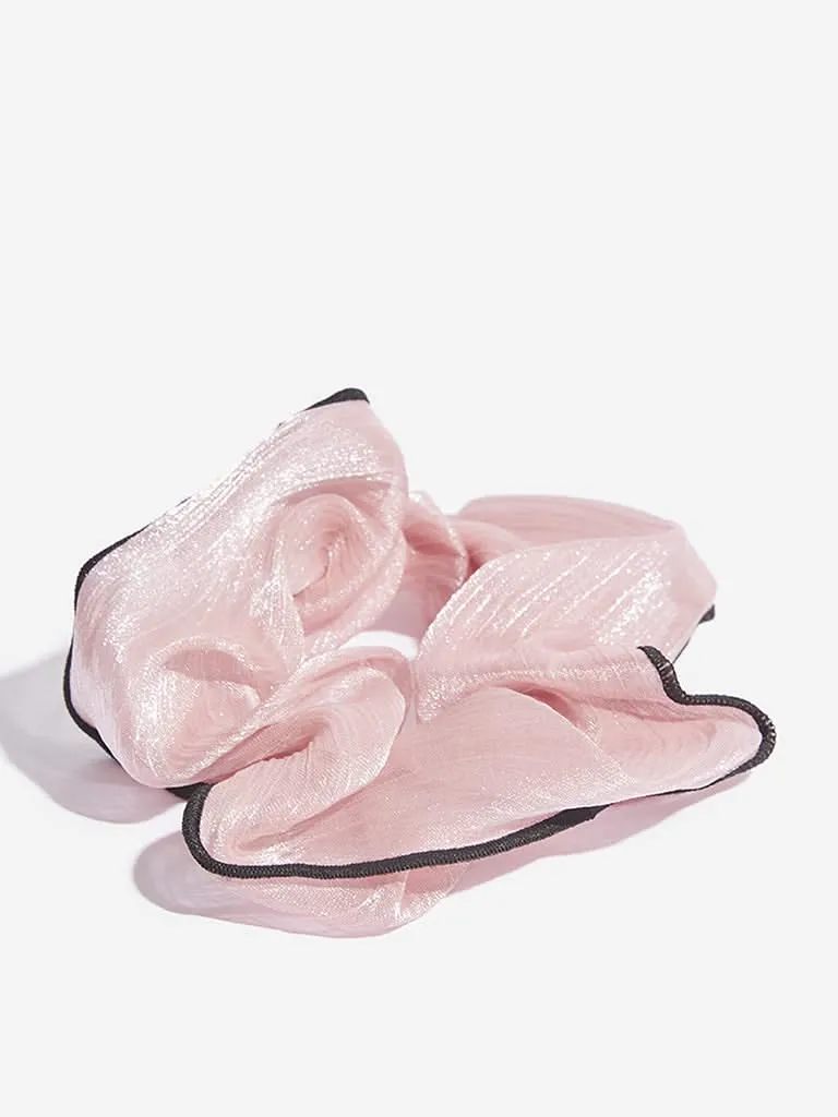 Westside Accessories Pink Scrunchie Set - Pack Of 2
