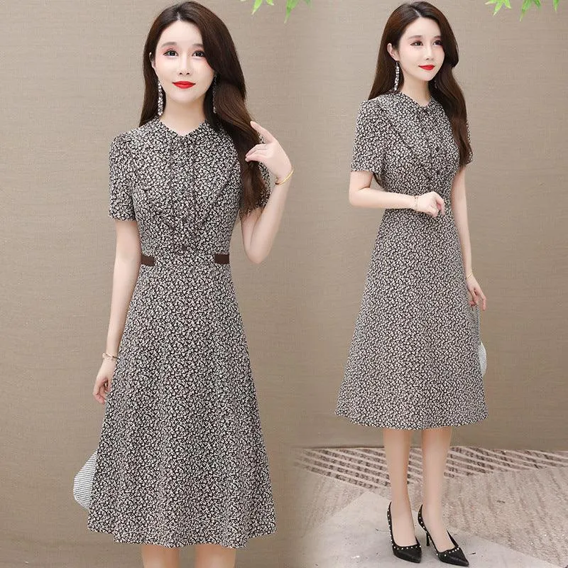 Women's Stunning Short Sleeve Blouse Dress