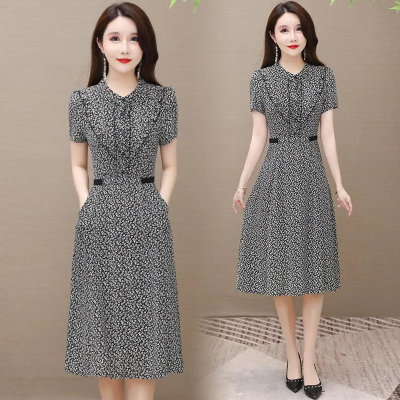 Women's Stunning Short Sleeve Blouse Dress
