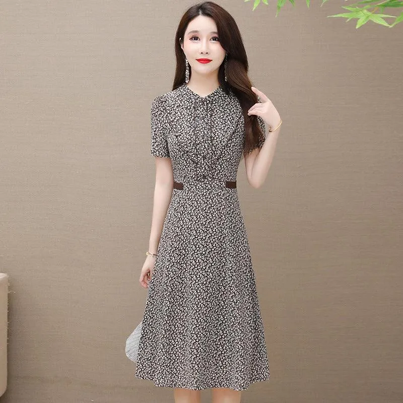 Women's Stunning Short Sleeve Blouse Dress