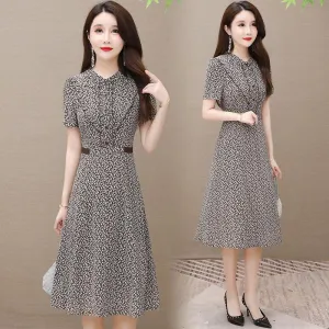Women's Stunning Short Sleeve Blouse Dress