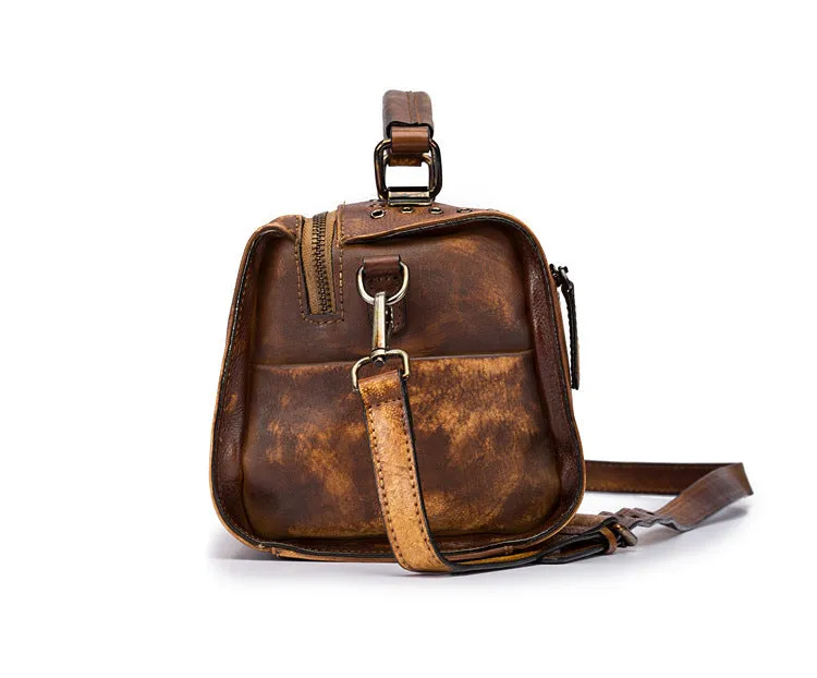 Womens Trendy Shoulder Bags Black Leather Handbag