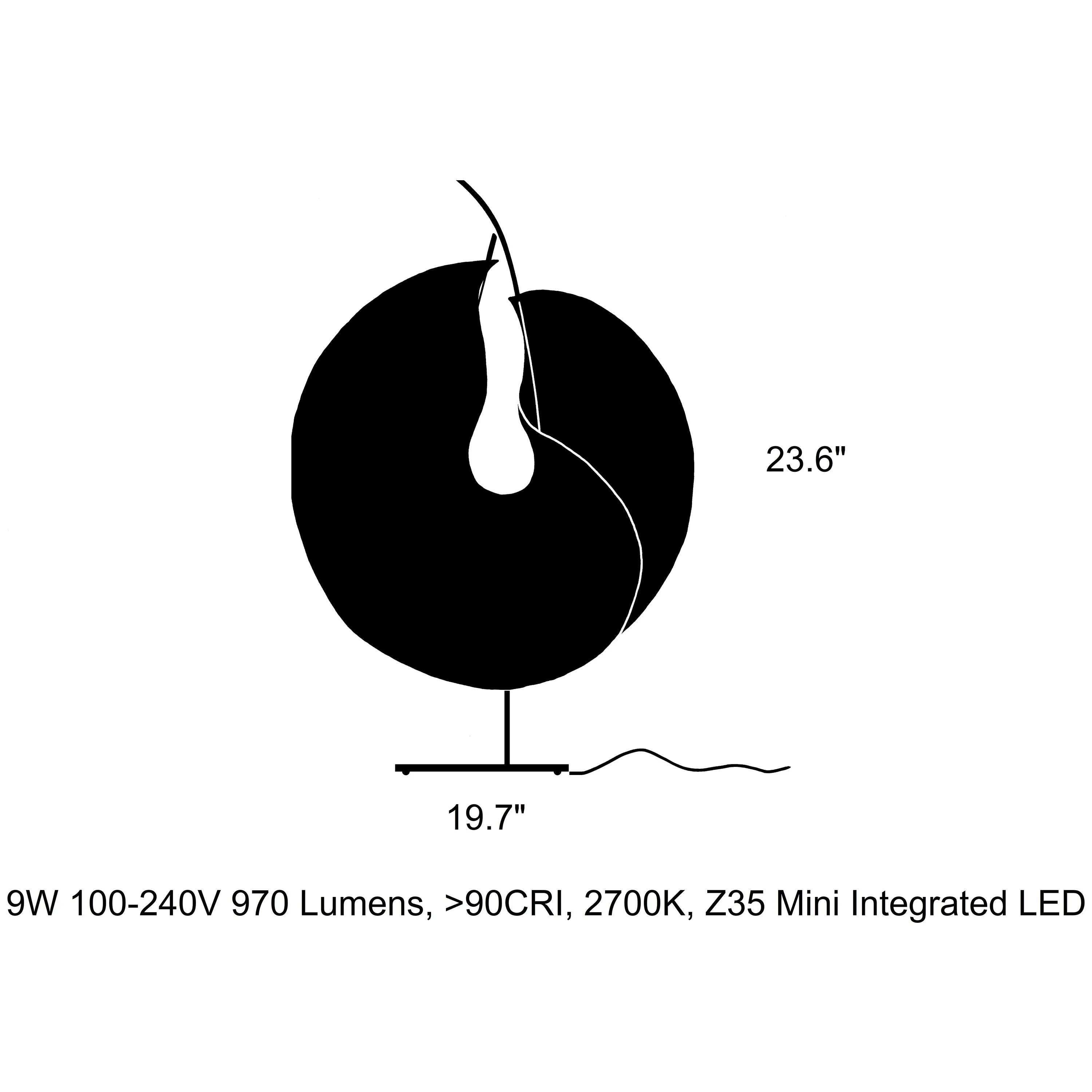 Yoruba Rose LED Table Lamp